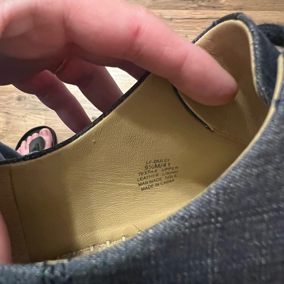 Lafayette 148 New York denim lace up espadrille - Picture 11 of 11